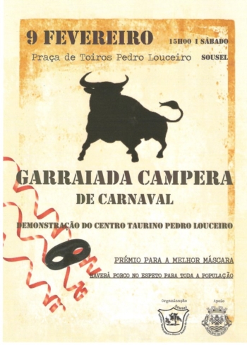 Garraiada Campera de Carnaval em Sousel
